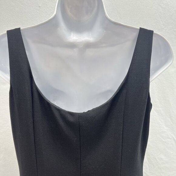 Moschino Cheap & Chic Dress Sz 10 Black Classic Square Neck Flapper Lined Elegan - Picture 7 of 16